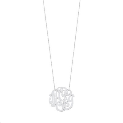 Collier Baby Lace Monogram Or Blanc
