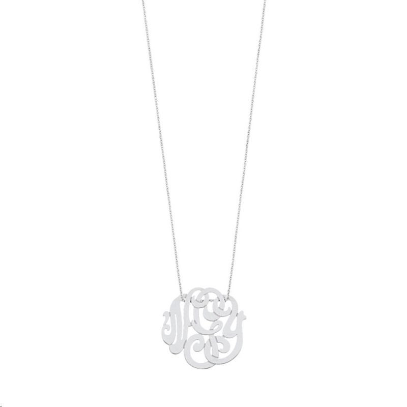 Collier Baby Lace Monogram Or Blanc