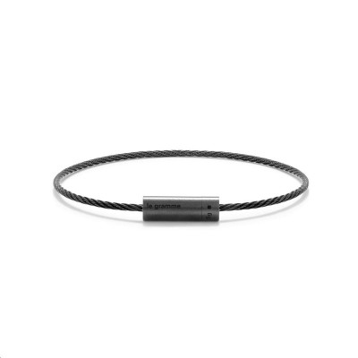 Bracelet Câble Le 5g Céramique Noire