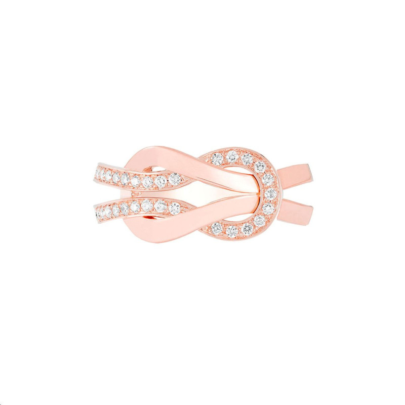 Bague Chance Infinie Or rose Diamants blancs