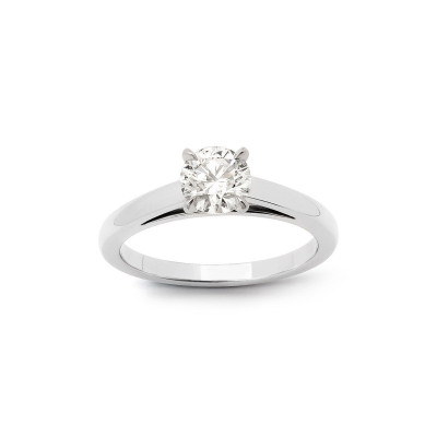 Solitaire Romance Platine Diamant 0.30 carat FSI2