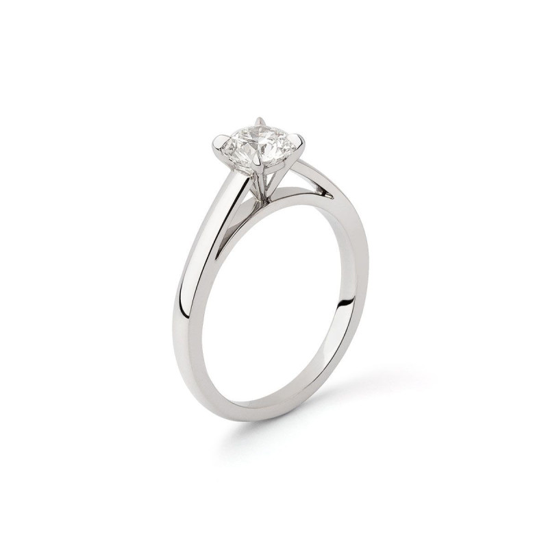 Solitaire Romance Platine Diamant 0.80 carat FSI1