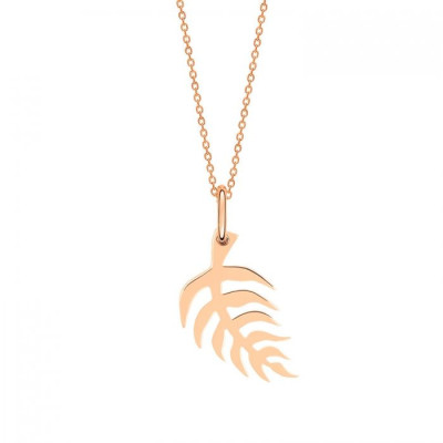 Collier Mini Palms on chain Or rose