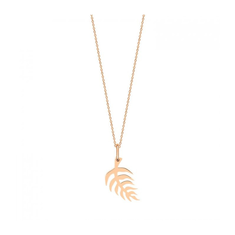 Collier Mini Palms on chain Or rose