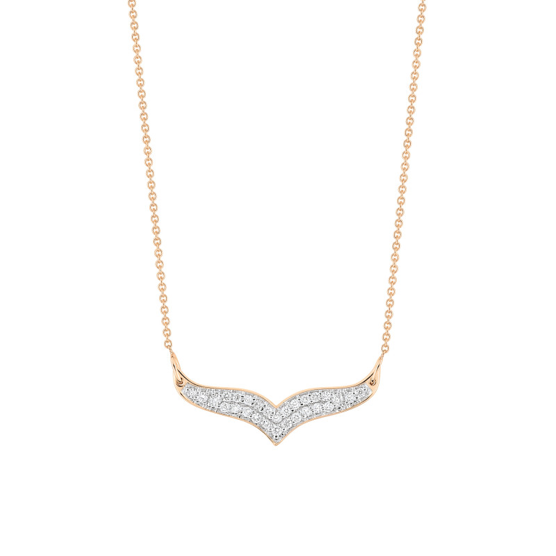 Collier Wise Or Rose Diamants
