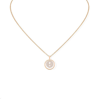 Collier Lucky Move PM Or rose Diamants blancs