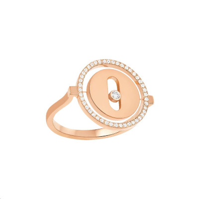 Bague Lucky Move Or rose Diamants PM