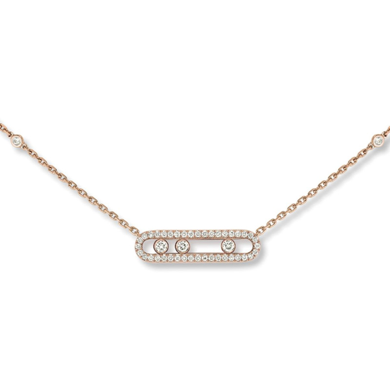 Collier Baby Move Pavé Or rose Diamants