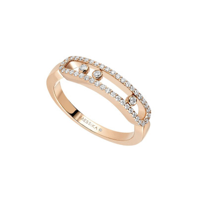 Bague Baby Move Pavée Or rose Diamant