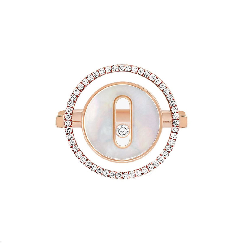 Bague Lucky Move PM Or rose Diamants blancs Nacre