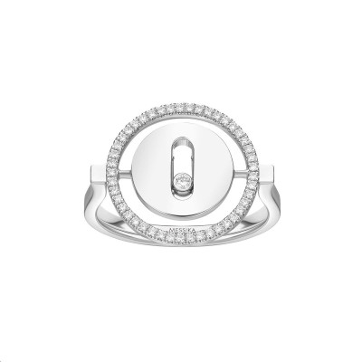 Bague Lucky Move PM Or blanc Diamants blancs