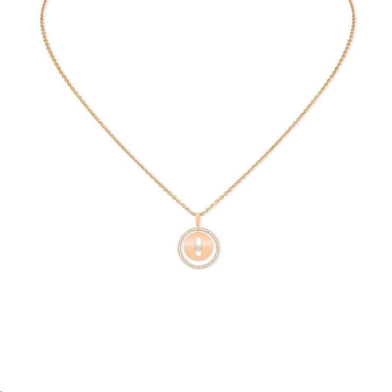 Collier Lucky Move PM Or rose Diamants blancs