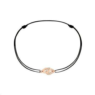 Bracelet Menottes R8 Or rose Diamants