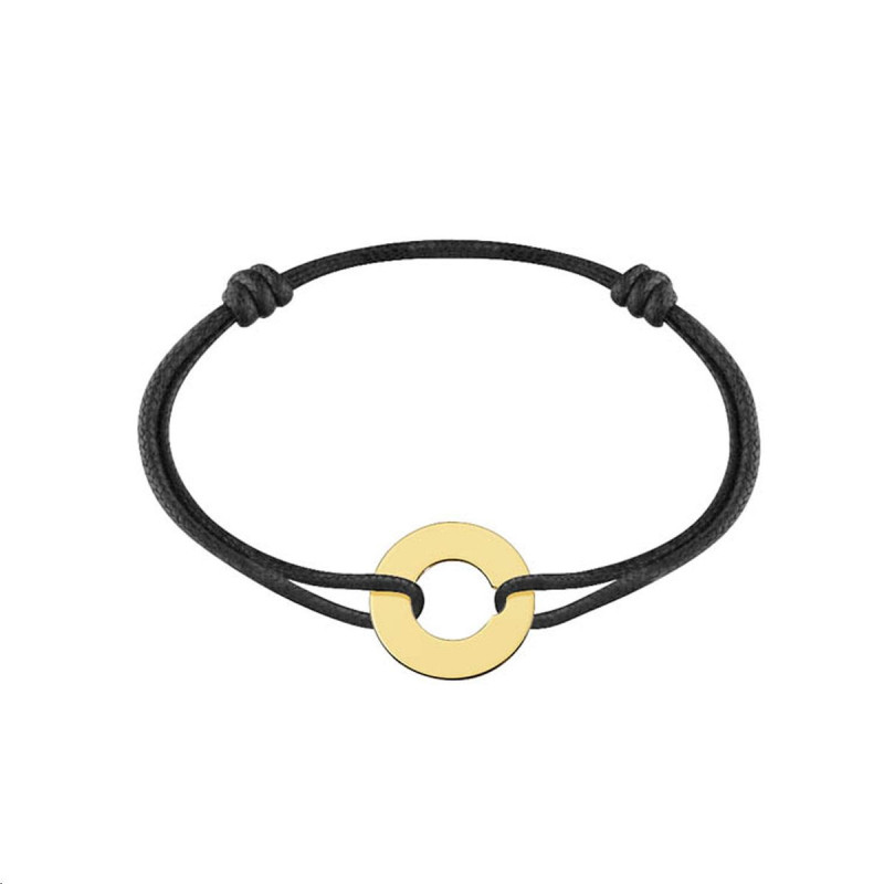 Bracelet Cible sur cordon Grand modèle Or jaune