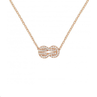 Collier Chance Infinie Or rose Diamants blancs