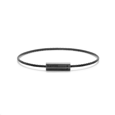 Bracelet Câble Le 5g Céramique Noire